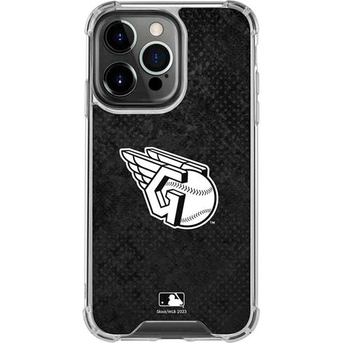 MLB Cleveland Guardians Dark Wash iPhone 15 Pro Clear Case